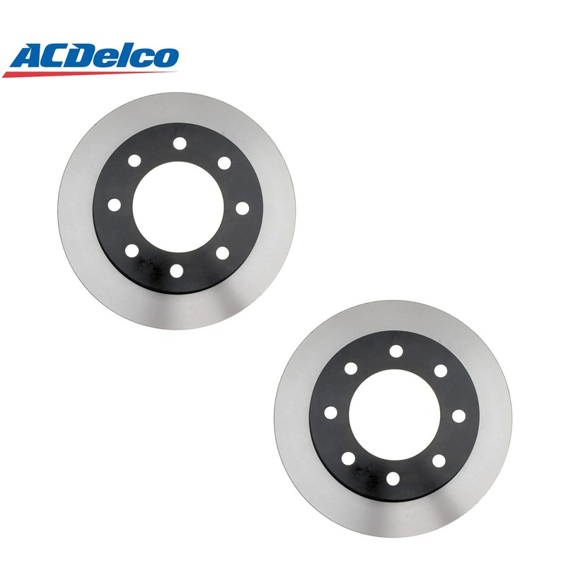 Set of 2 ACDelco 18A2437 Rear Disc Brake Rotor for Chevrolet, GMC