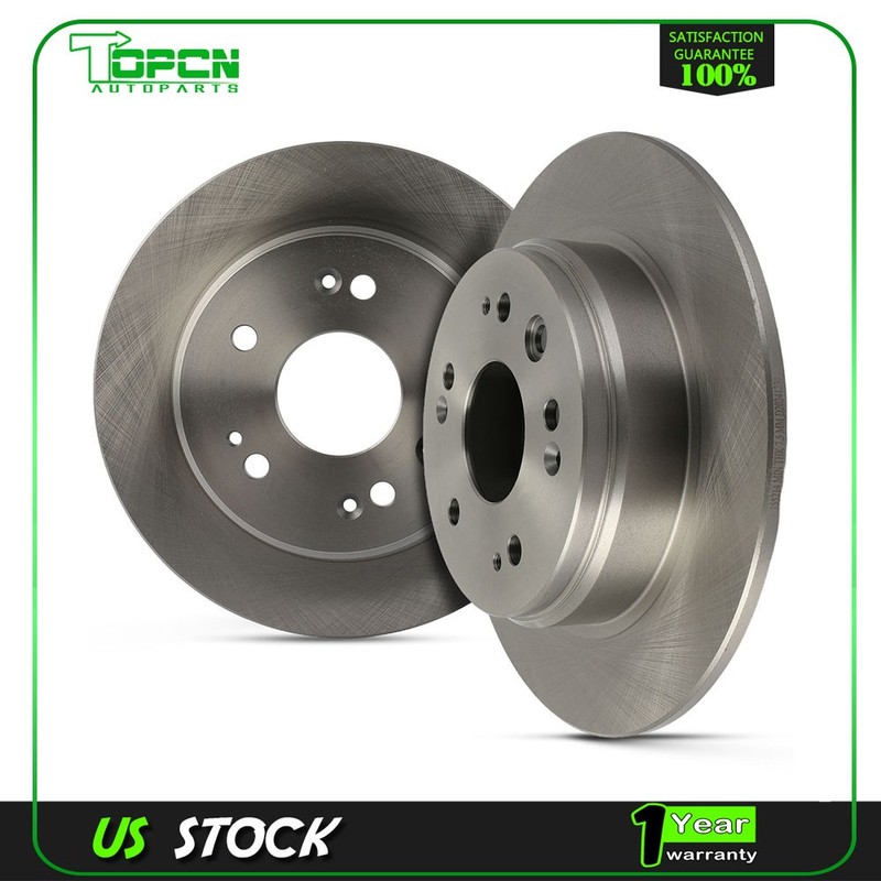 2pcs Rear Discs Brake Rotors For 2002 2003 2004 Honda CR-V EX CRV LX