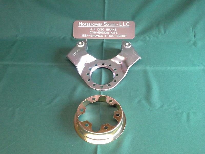 Disc Brake Conversion-CALIPER MOUNTING BRACKET backing plate, Dodge W100 + Scout gallery
