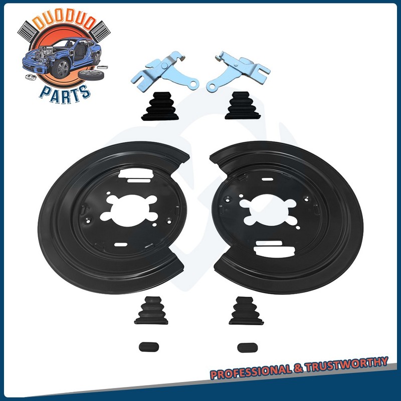 For Dodge 2002-2007 Ram 1500 Brake Backing Plates & Parking Brake Lever Kit New