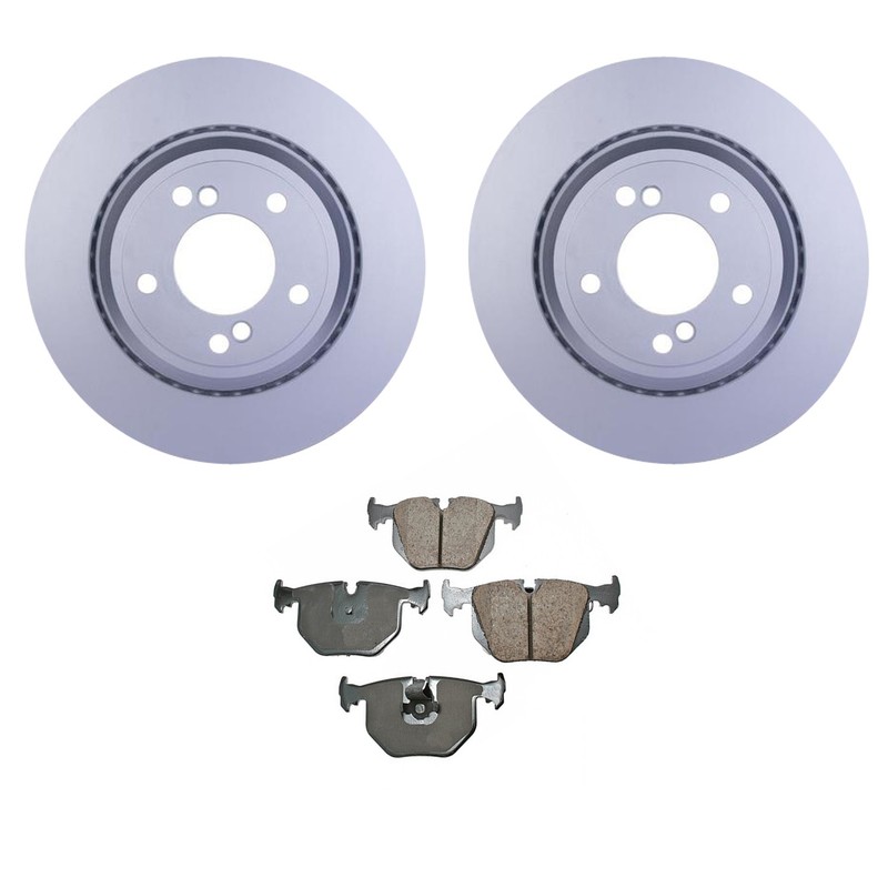 Hella Rear Rotor Akebono EURO Ceramic Disc Brake Pads Kit For BMW E46 M3 E39 M5