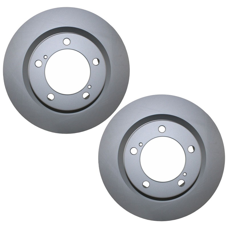 Bison Performance Pair Front Coated 355mm Brake Rotors for LX570 Sequoia Tundra