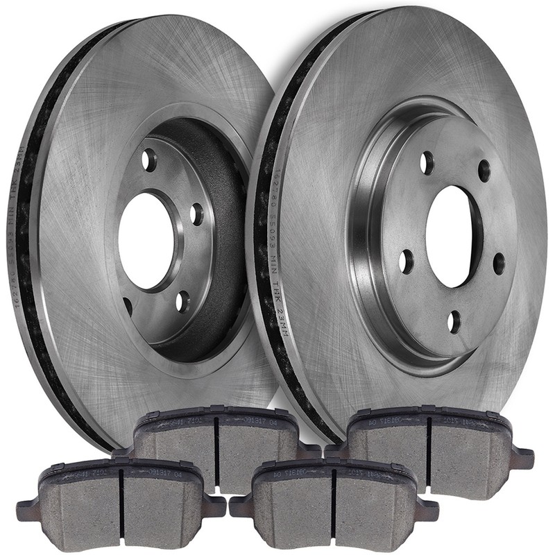 Front Brake Pads And Rotors Discs Vented For 2005-2007 Chevrolet Cobalt 2.0L