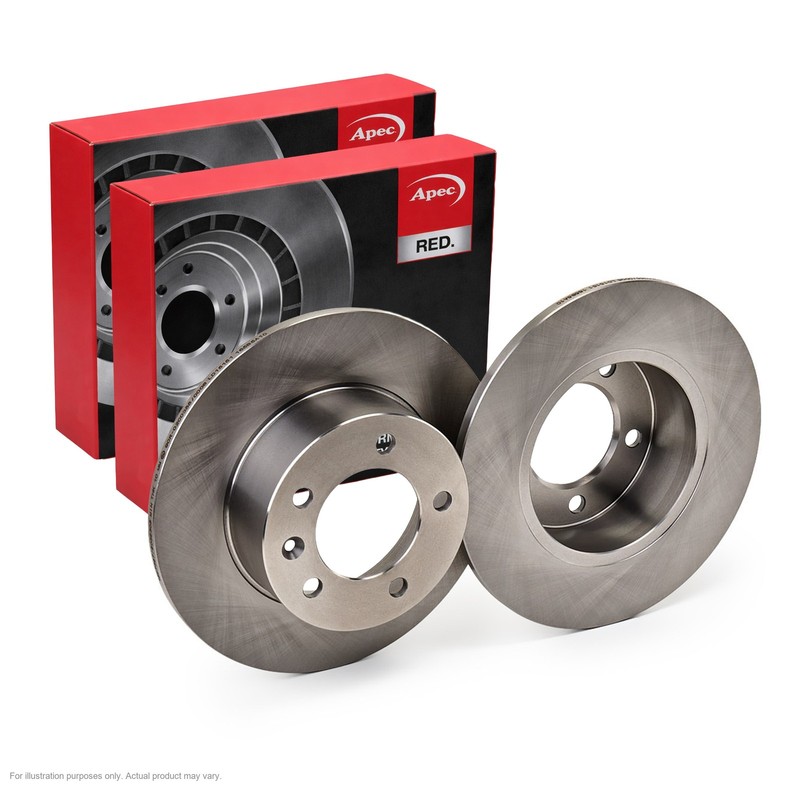 2X APEC Rear Brake Discs for NISSAN INTERSTAR Van 2021-24 305mm Solid DSK2839