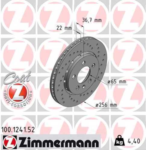 LORDCO – ZIMMERMAN 100124152 Disc Brake Rotor