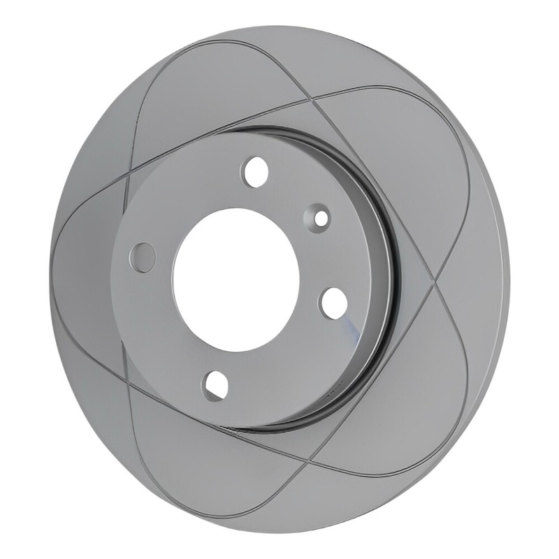 Front Slotted Disc Brake Rotors & Pads For Volkswagen Rabbit, Quantum; 239mm gallery