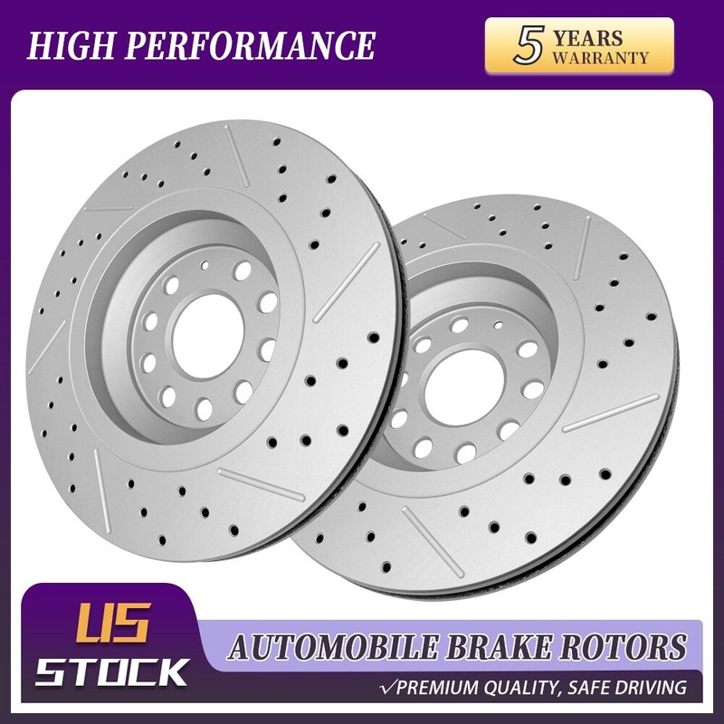 For Volkswagen Atla Golf Passat Gti Audi A3 S3 Tt 310mm Rear Vented Rake Rotor