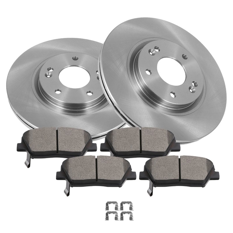 Front Brake Rotors & Ceramic Pads For Kia Sorento For Hyundai For Santa Fe