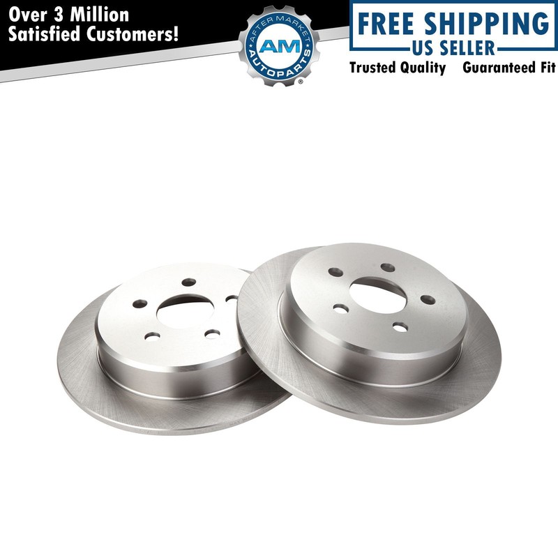 Disc Brake Rotors Rear Pair Set for Chrysler Dodge Plymouth New