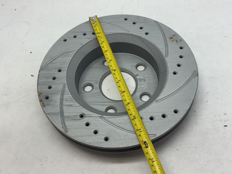 Performance Slotted Drilled Brake Rotors Pair 100-835-34 Fits Multiple Vehicles gallery