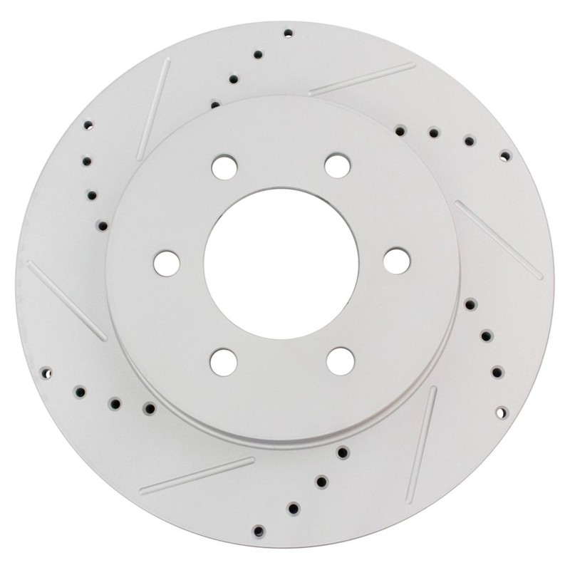 Performance Drilled & Slotted Front G-Coated Disc Brake Rotor Pair gallery