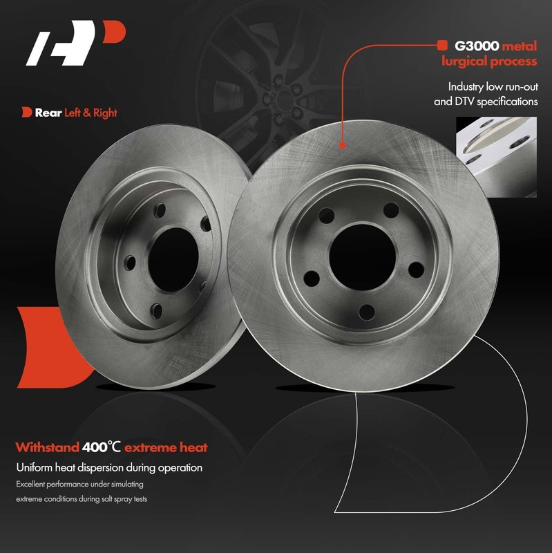 2x Disc Brake Rotor Rear for Mercury Sable Ford Taurus 93-05 Lincoln Continental gallery