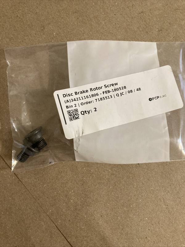 2 Brake Disc Mount Screw Febi 180528 For BMW M1 M2 M3 M4 M5 M6 M8 XM X1 to X7