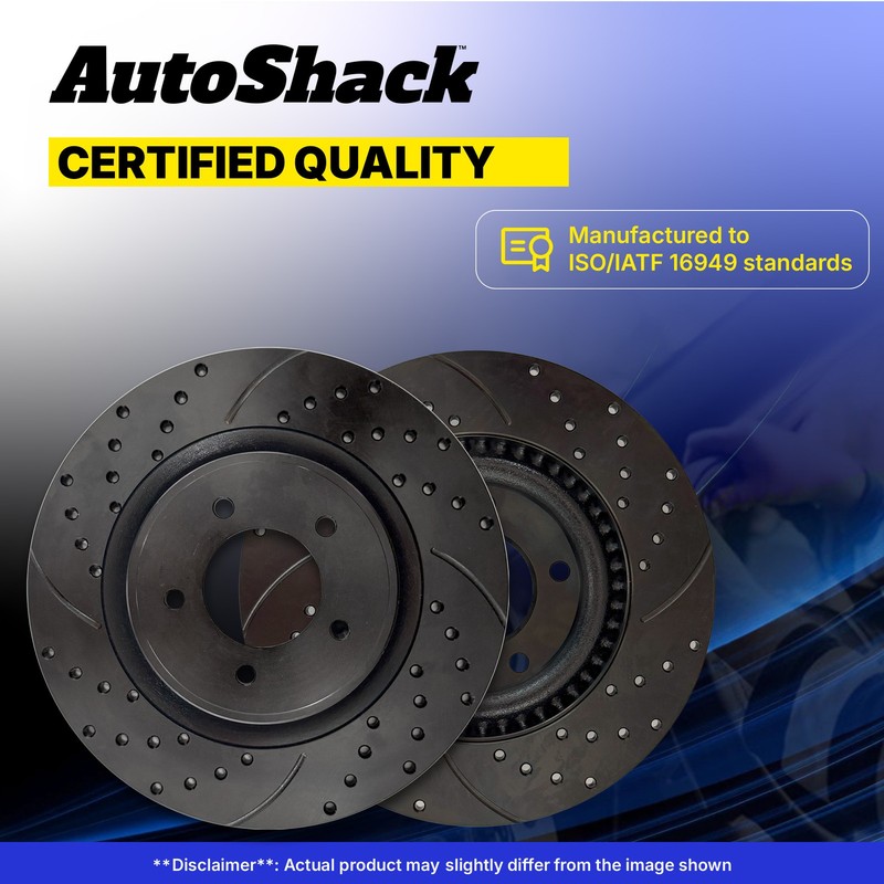 Front Rear Drilled Slotted Brake Rotors Set for Toyota, RAV4 2009-2018 gallery