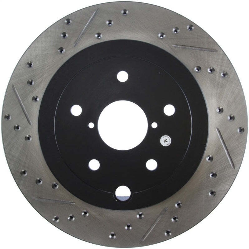 StopTech Fits 08+ Subaru STI (Will Not Fit 05-07) Slotted & Drilled Sport Brake
