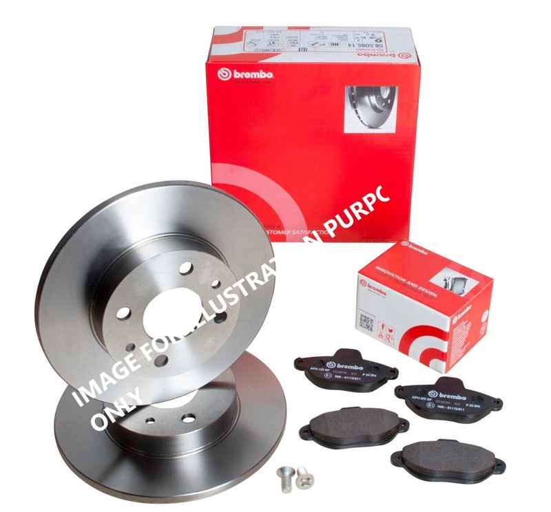 FOR SKODA Octavia 1.0 TSI 115 5E BREMBO REAR BRAKE DISCS 253MM&BRAKE PADS SET