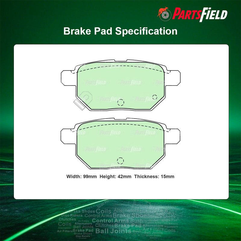 Rear Brembo UV Coated Disc Rotors+KDH Pads for Toyota Prius V W40 11-23 290mm gallery