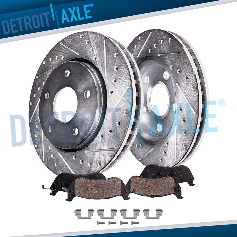 Rear Drilled Disc Rotors Brake Pads Kit for BMW 528i 535d 535i ActiveHybrid 5