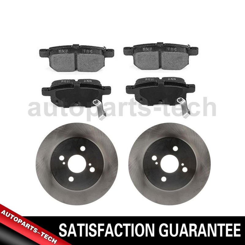 Brake Pad Brake Rotor Rear Fits 2012 2013 2014 2015 2016 2017 2018 Toyota Yaris