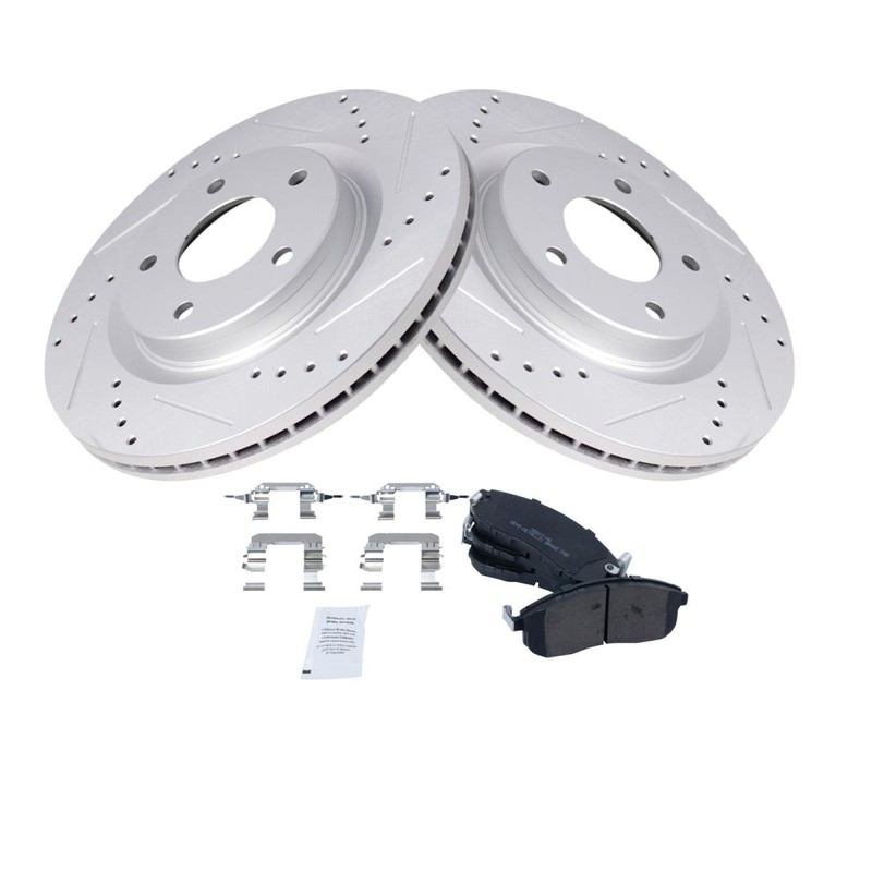 TRQ Performance Front Brake Pad & Rotor Kit Fits 2011-2019 Nissan gallery