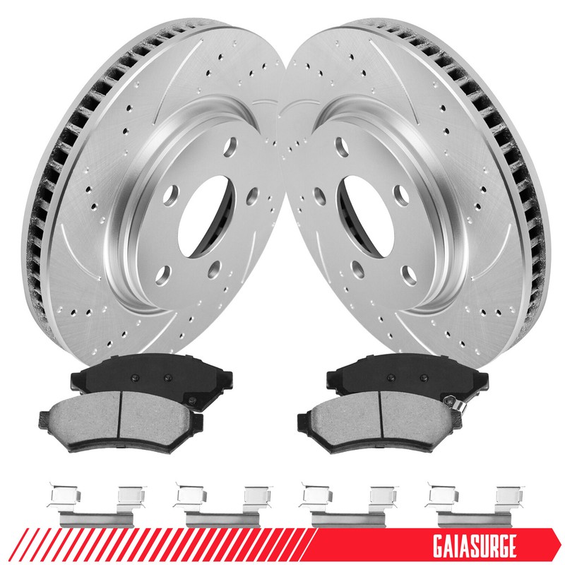 Front Disc Brake Rotors & Ceramic Pads for 2005 – 2007 2008 Pontiac Grand Prix