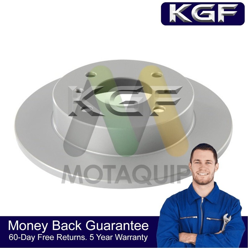 KGF Rear 1x Brake Disc Fits Nissan Almera 2003-2006 Primera 1990-2002