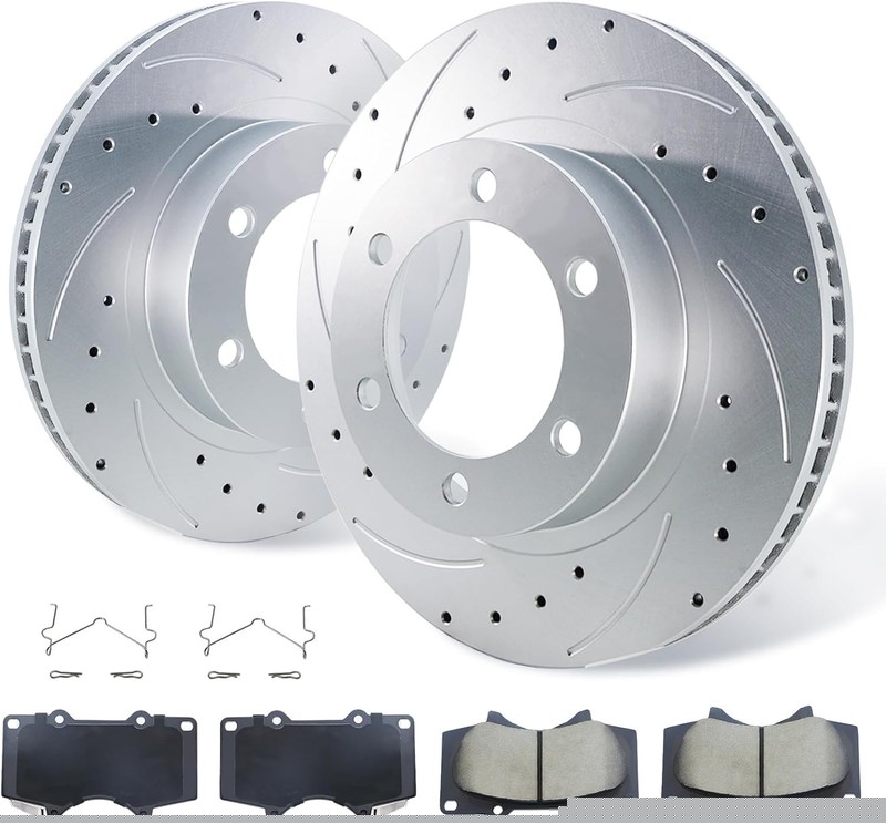 Front Brake Rotors+Pads for Toyota Tacoma 2005-2021 FJ Cruiser 31327 D976 12.56″