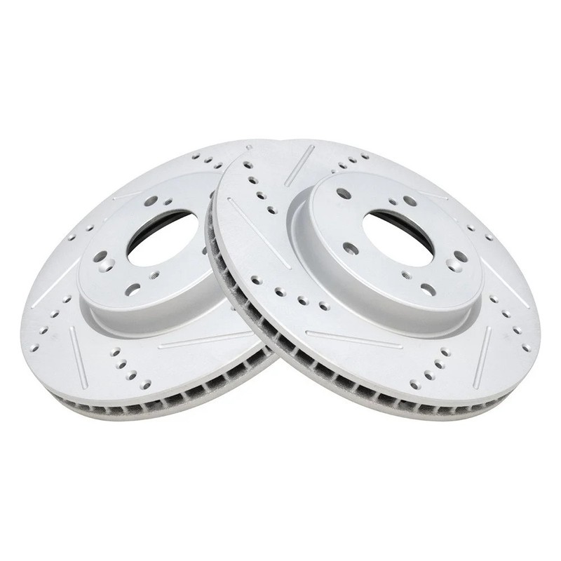 TRQ BRA75022 Disc Brake Rotors For Honda Civic 2015 Front 45251T2FA50