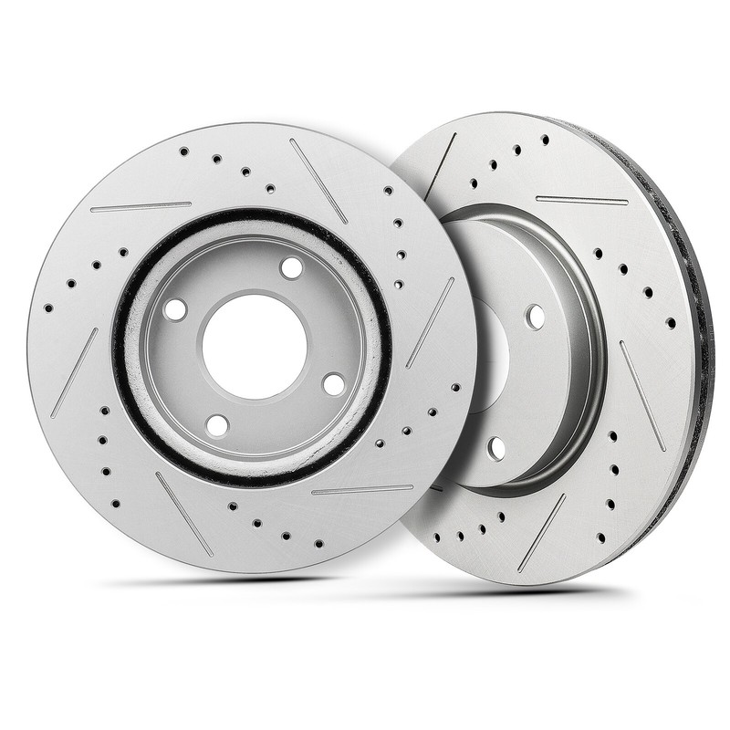Front Disc Rotors + Ceramic Brake Pads for 2007 - 2012 Nissan Sentra Versa Cube gallery