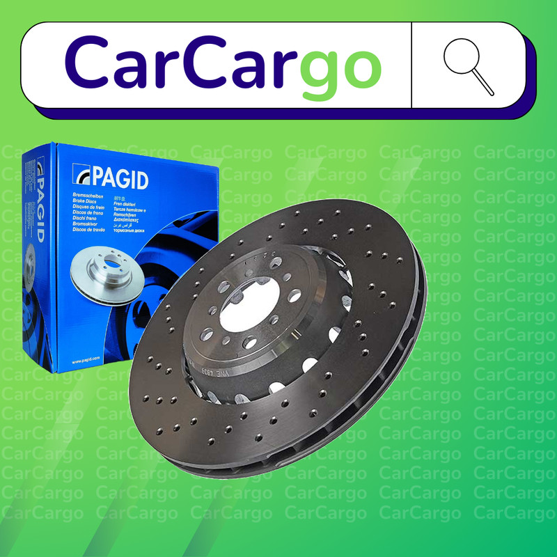 Pagid Vented/Perforated Front Brake Discs Pair BMW 3 Series M3 2014-2018 380mm