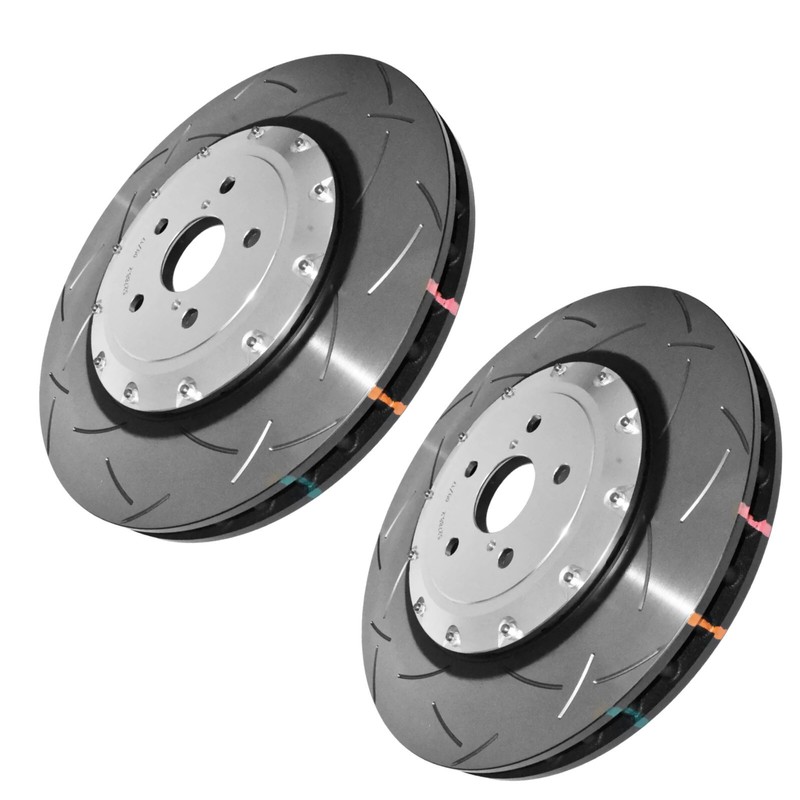 Audi RSQ3 8U Front Brake Discs Grooved 365mm R90 DBA 5000 T3 Slotted 2013-18 x2 gallery