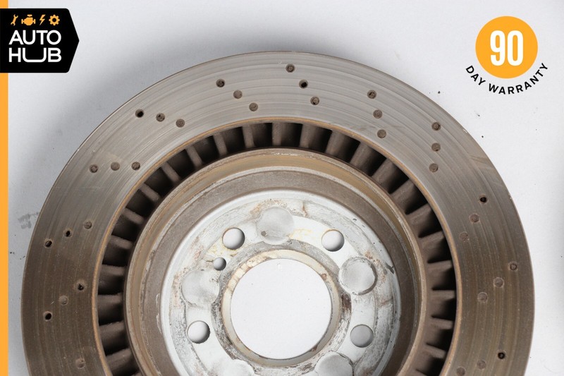 07-12 Mercedes R230 SL550 Rear Brake Rotors Disc Left and Right Set OEM 66k gallery