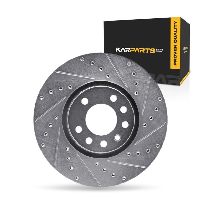 For Saab 9-5 2000-2010 Brake Rotor | Silver | 25 mm. / 0.98in. Nominal Thickness