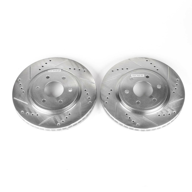Power Stop Front Evolution Drilled & Slotted Rotors for 05-19 Nissan Frontier