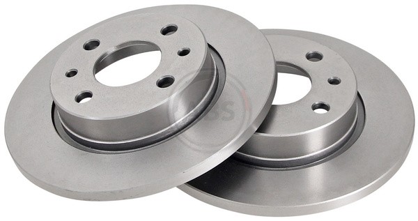 ABS 15860 Front Brake Discs Pair 239mm Solid Fits Lada Zaz 110 Nova Samara