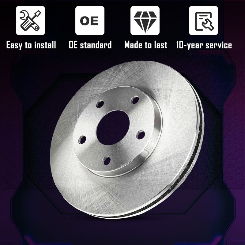 Front Disc Brake Rotors Ceramic Pads Kit for Ford F-150 Lincoln Mark LT 2WD gallery