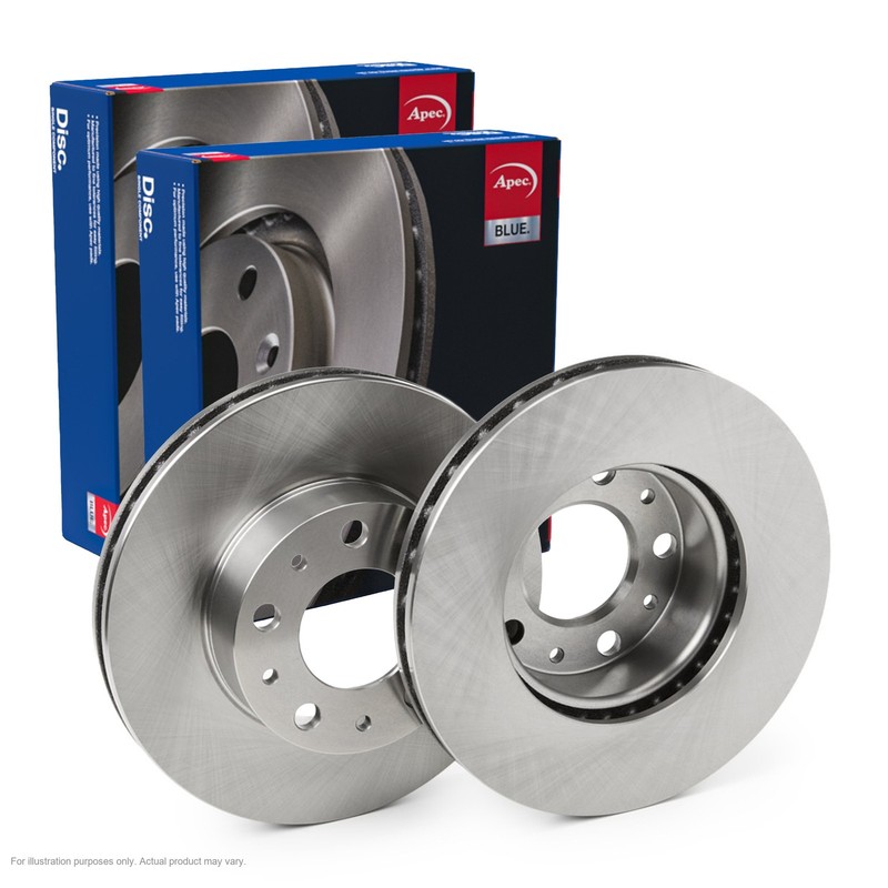 2X APEC Front Brake Discs for CITROËN RELAY III Van 2011- 280mm Vented SDK6857