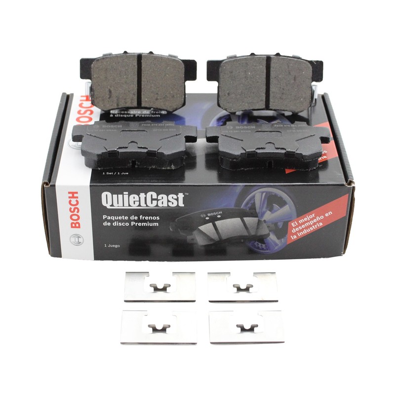 DuraGo Rear Solid Rotors & Bosch QuietCast Ceramic Brake Pads Kit For CRV RDX gallery
