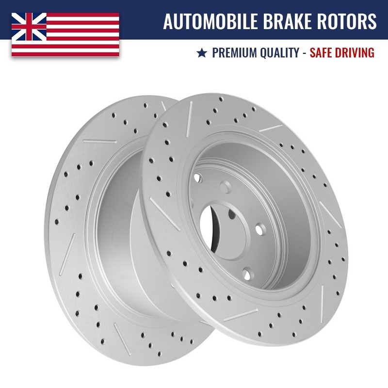 Rear Disc Brake Rotors Kit For Nissan Sentra Altima 2.5L Juke Maxima Sentra