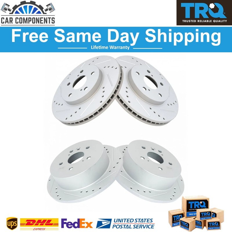 New Front and Rear Brake Rotors Set For 2004-2010 Toyota Sienna