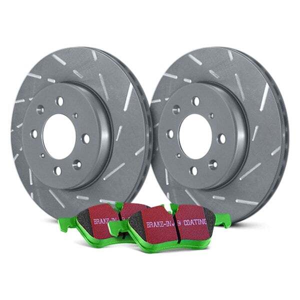EBC S2KR2196 Stage 2 Sport Slotted Rear Brake Kit with Greenstuff Brake Pads gallery