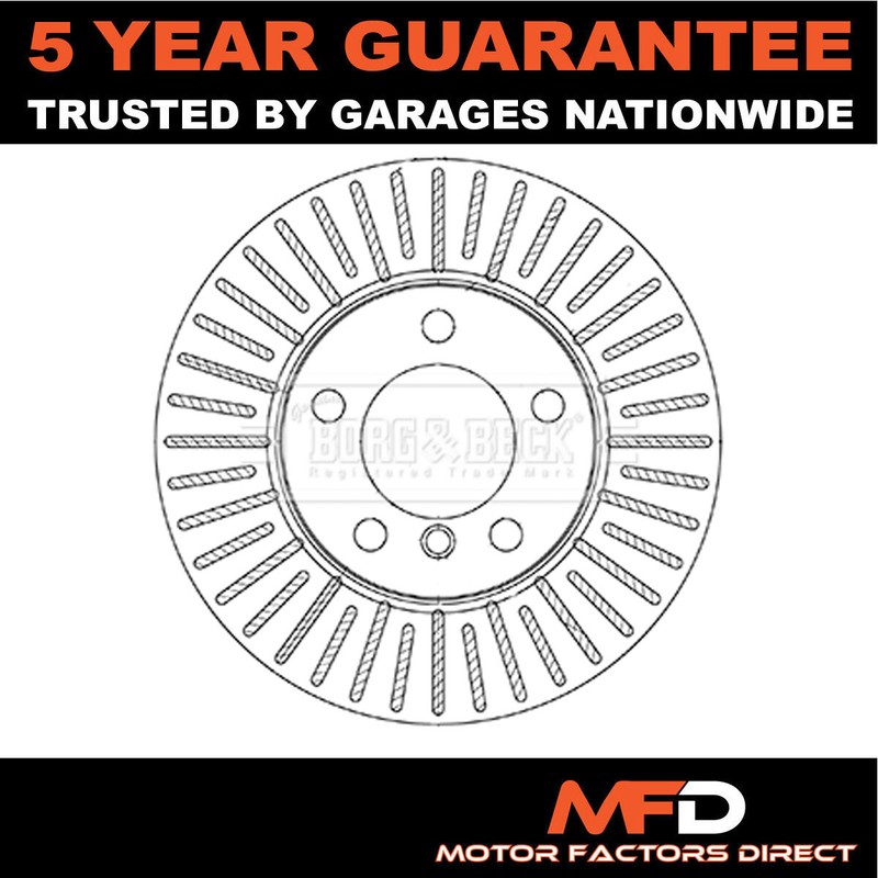 Fits Mini Countryman Paceman 1.6 D 2.0 One MFD Front 1x Brake Disc 34119811537