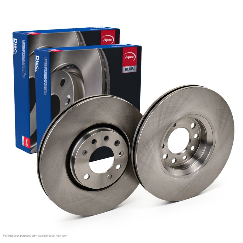 2X APEC Front Brake Discs for OPEL ADAM 2014-19 308mm Vented SDK6069