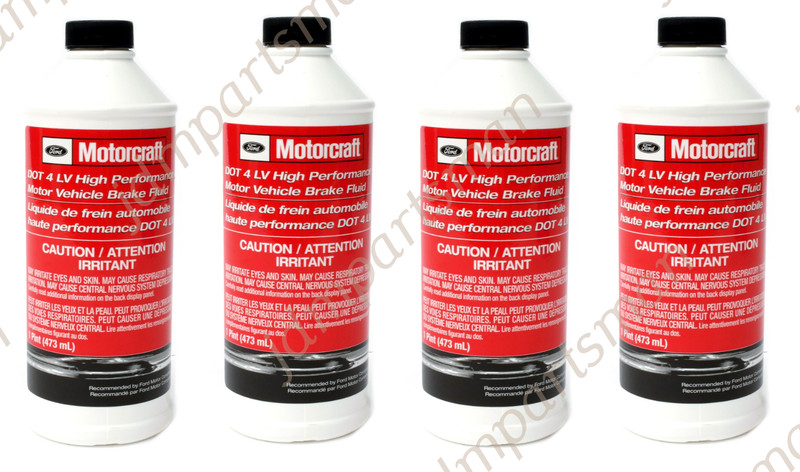 Motorcraft – High Performance DOT 4LV Brake Fluid 1Pint PM20 Pack of 4 for Ford