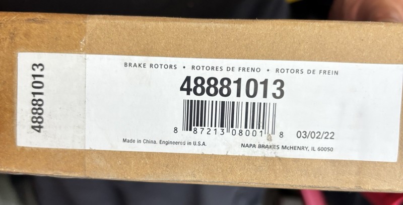 2015-2019 lincoln mkc brake rotors brand new set of 2