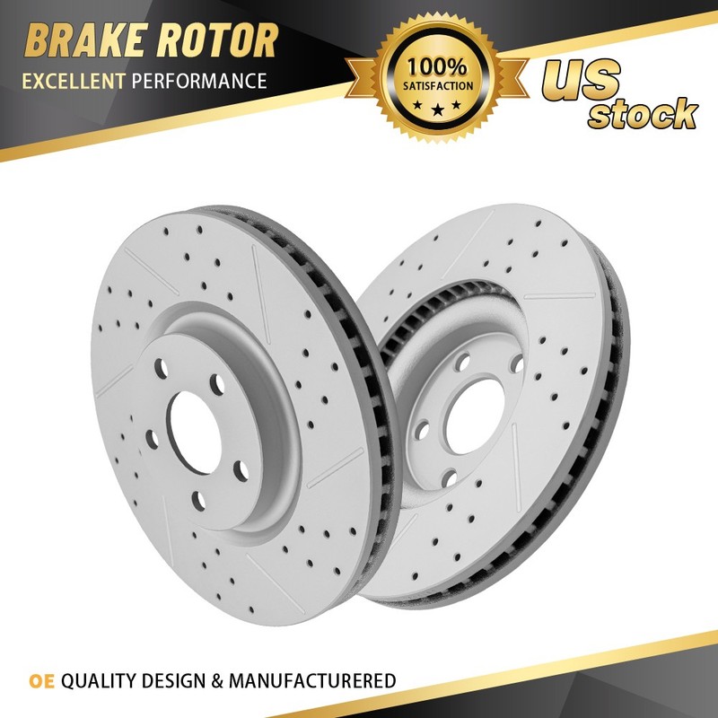 12.44″ (316mm) Front Drilled Disc Brake Rotors for Ford Edge Lincoln Continental