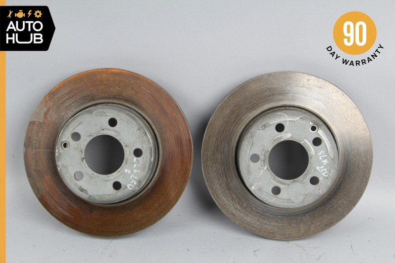 12-16 Mercedes R172 SLK250 SLK350 Rear Brake Rotor Left and Right Set OEM