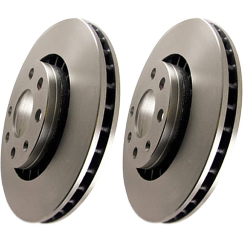 EBC RK7143 Brake Discs 2-Wheel Set Front FWD for Hyundai Tucson Kia Soul Elantra