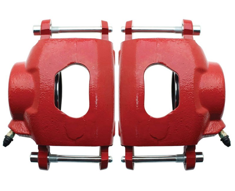 65-68 Impala Performance Power Disc Brake Kit, Red PC Caliper, D/S Rotors gallery