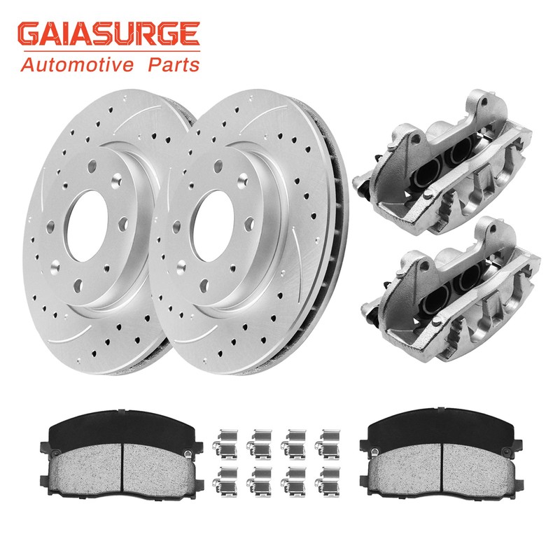 Front Brake Rotors Pads & Calipers for Grand Caravan Town & Country 2013-2020
